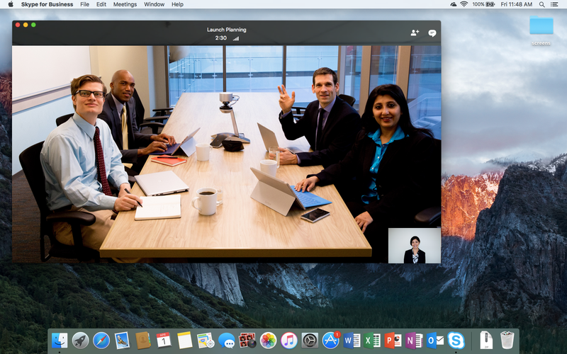 skype for business does not show shared screen in mac